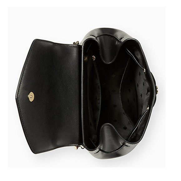 Kate Spade  Black lizzie medium flap backpack - Picture 3 of 7